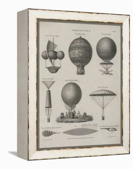 Aeronautics, Early Balloon Designs, c.1818-Joseph Clement-Framed Stretched Canvas