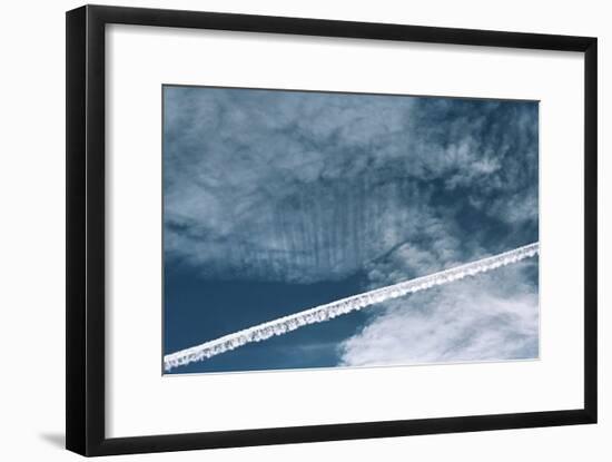 Aeroplane Contrail-Laurent Laveder-Framed Photographic Print
