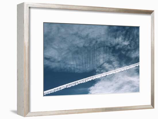 Aeroplane Contrail-Laurent Laveder-Framed Photographic Print