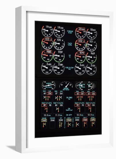 Aeroplane Control Panel Display-Mark Williamson-Framed Photographic Print