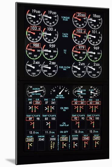 Aeroplane Control Panel Display-Mark Williamson-Mounted Photographic Print