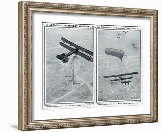 Aeroplane in Modern Warfare-G.h. Davis-Framed Art Print