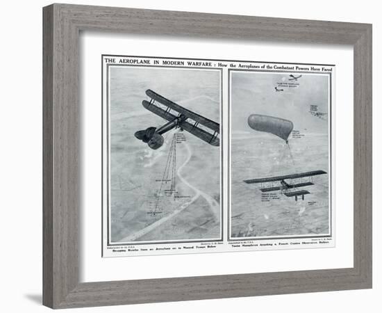 Aeroplane in Modern Warfare-G.h. Davis-Framed Art Print