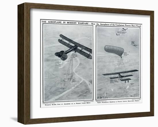 Aeroplane in Modern Warfare-G.h. Davis-Framed Art Print