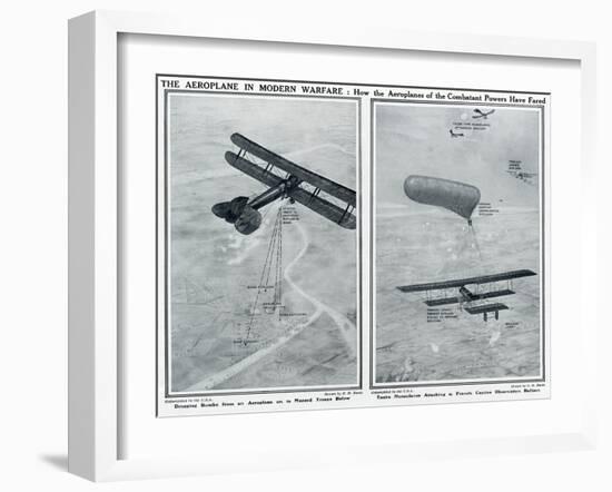 Aeroplane in Modern Warfare-G.h. Davis-Framed Art Print