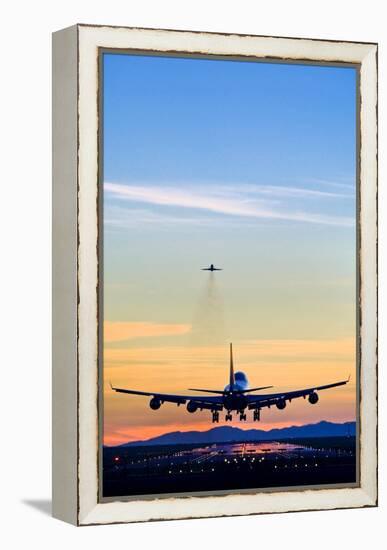 Aeroplane Landing, Canada-David Nunuk-Framed Premier Image Canvas