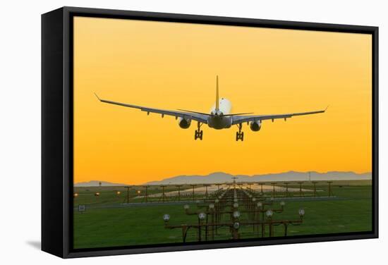 Aeroplane Landing, Canada-David Nunuk-Framed Premier Image Canvas