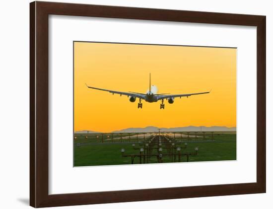 Aeroplane Landing, Canada-David Nunuk-Framed Photographic Print