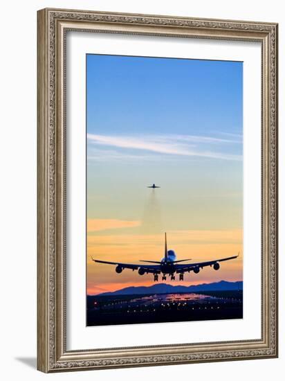 Aeroplane Landing, Canada-David Nunuk-Framed Photographic Print