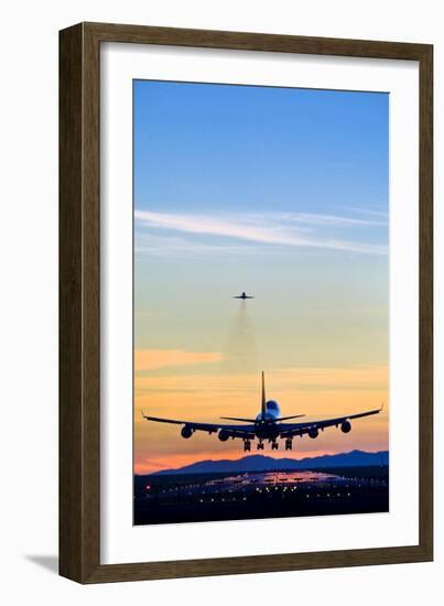 Aeroplane Landing, Canada-David Nunuk-Framed Photographic Print