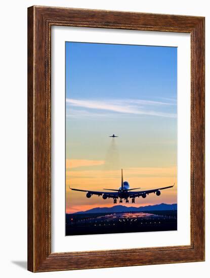 Aeroplane Landing, Canada-David Nunuk-Framed Photographic Print