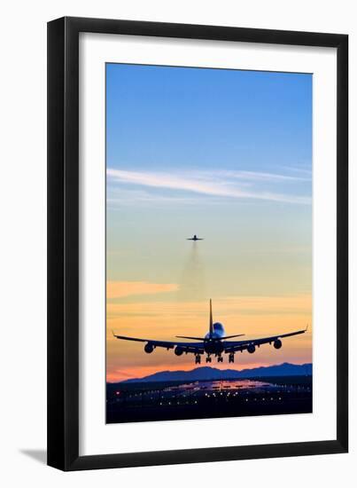 Aeroplane Landing, Canada-David Nunuk-Framed Photographic Print