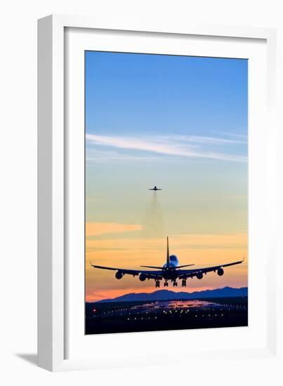 Aeroplane Landing, Canada-David Nunuk-Framed Photographic Print