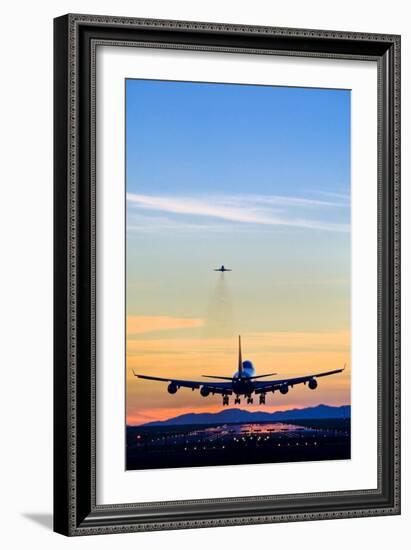 Aeroplane Landing, Canada-David Nunuk-Framed Photographic Print