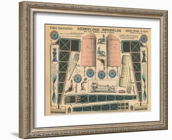 Aeroplane Monoplan-null-Framed Art Print