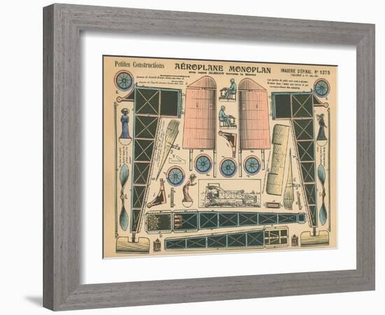 Aeroplane Monoplan-null-Framed Art Print