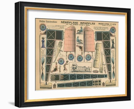 Aeroplane Monoplan-null-Framed Art Print