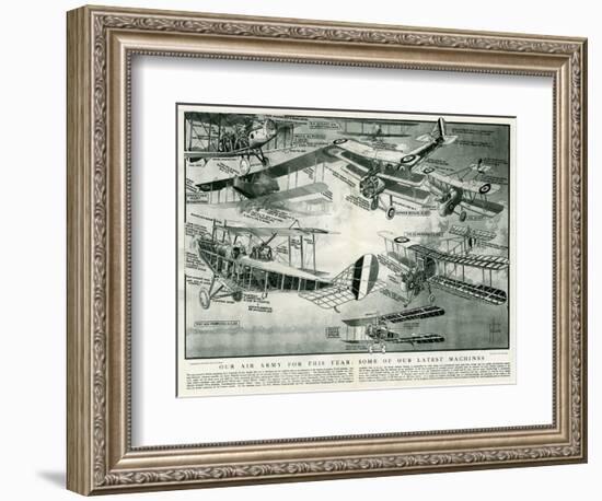 Aeroplanes of 1918-S.W. Clatworthy-Framed Premium Giclee Print