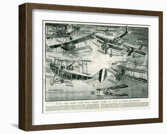 Aeroplanes of 1918-S.W. Clatworthy-Framed Art Print