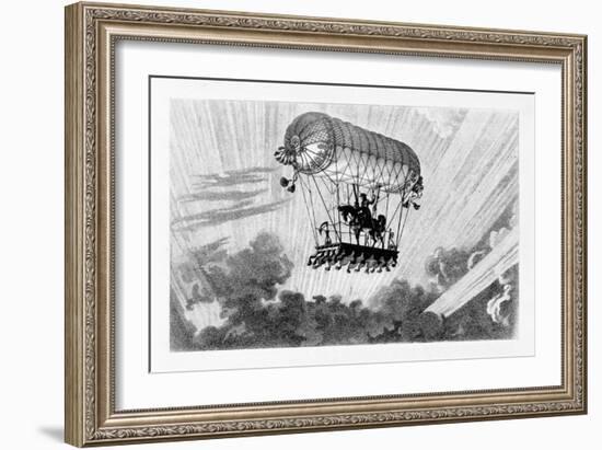 Aerostat, 1887-Gaston Tissandier-Framed Giclee Print