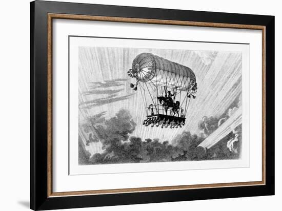 Aerostat, 1887-Gaston Tissandier-Framed Giclee Print