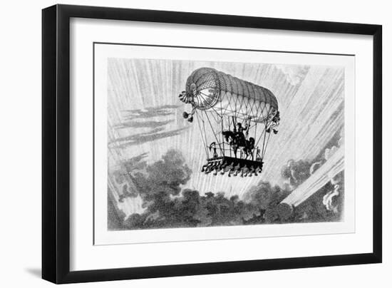 Aerostat, 1887-Gaston Tissandier-Framed Giclee Print