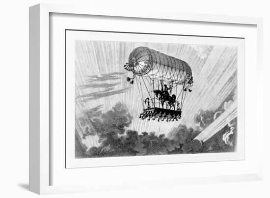 Aerostat, 1887-Gaston Tissandier-Framed Giclee Print