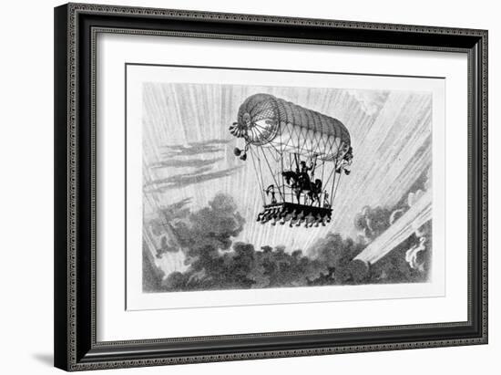 Aerostat, 1887-Gaston Tissandier-Framed Giclee Print