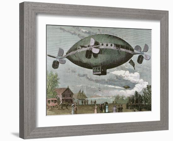 Aerostat in 'The Illustration', 1887-Prisma Archivo-Framed Photographic Print