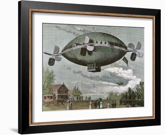 Aerostat in 'The Illustration', 1887-Prisma Archivo-Framed Photographic Print