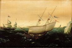 A Dutch Ship Close-Hauled, C.1610 (Oil on Panel)-Aert Anthonisz-Giclee Print