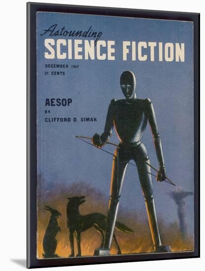 Aesop, a Rather Sad-Looking Robot-Alejandro-Mounted Art Print