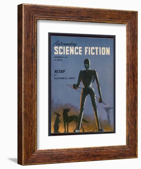 Aesop, a Rather Sad-Looking Robot-Alejandro-Framed Art Print