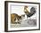 Aesop: Cat, Cock, and Mouse-Milo Winter-Framed Giclee Print