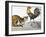 Aesop: Cat, Cock, and Mouse-Milo Winter-Framed Giclee Print