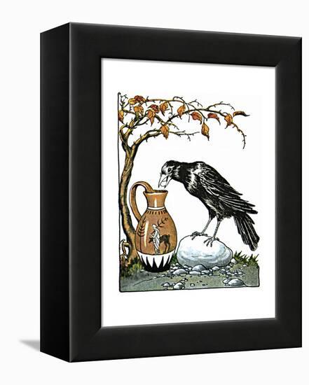 Aesop: Crow and Pitcher-Milo Winter-Framed Premier Image Canvas