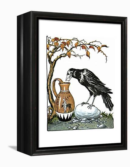 Aesop: Crow and Pitcher-Milo Winter-Framed Premier Image Canvas