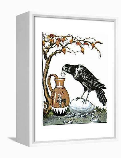 Aesop: Crow and Pitcher-Milo Winter-Framed Premier Image Canvas