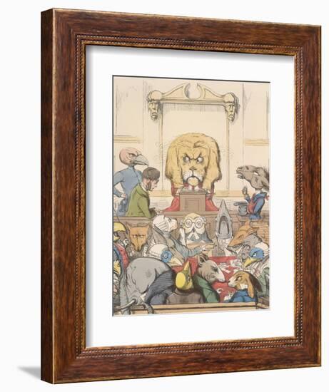 Aesop Fables-C.H. Bennett-Framed Giclee Print