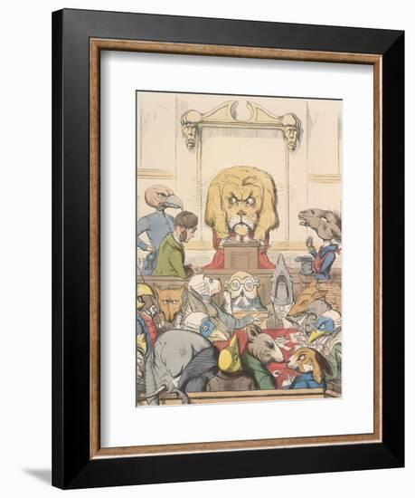 Aesop Fables-C.H. Bennett-Framed Giclee Print