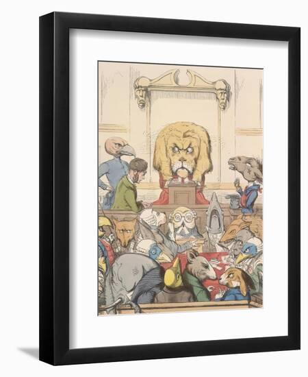 Aesop Fables-C.H. Bennett-Framed Giclee Print