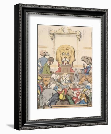 Aesop Fables-C.H. Bennett-Framed Giclee Print