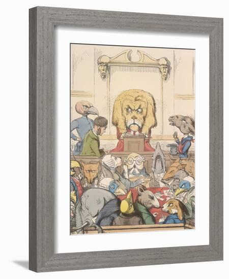 Aesop Fables-C.H. Bennett-Framed Giclee Print