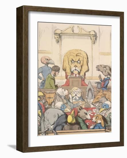 Aesop Fables-C.H. Bennett-Framed Giclee Print