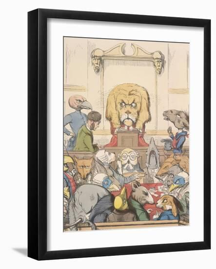 Aesop Fables-C.H. Bennett-Framed Giclee Print