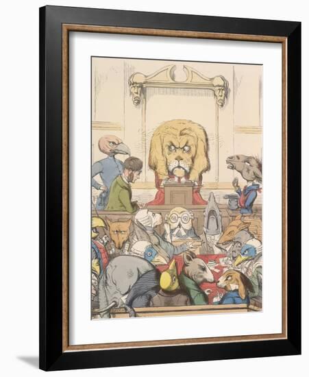 Aesop Fables-C.H. Bennett-Framed Giclee Print