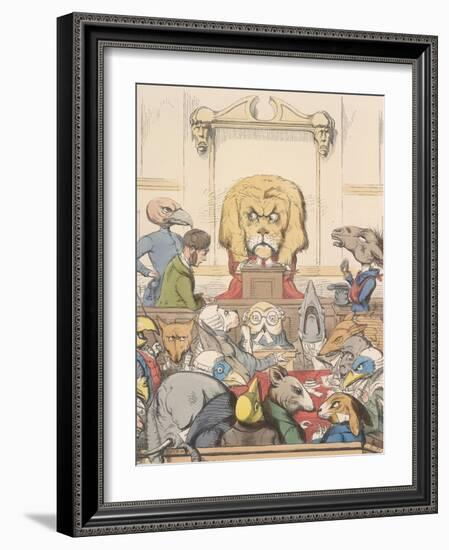 Aesop Fables-C.H. Bennett-Framed Giclee Print