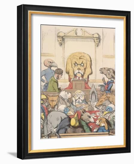 Aesop Fables-C.H. Bennett-Framed Giclee Print