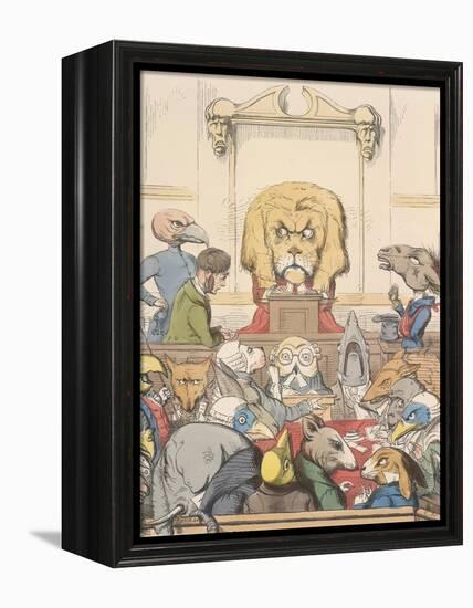 Aesop Fables-C.H. Bennett-Framed Premier Image Canvas