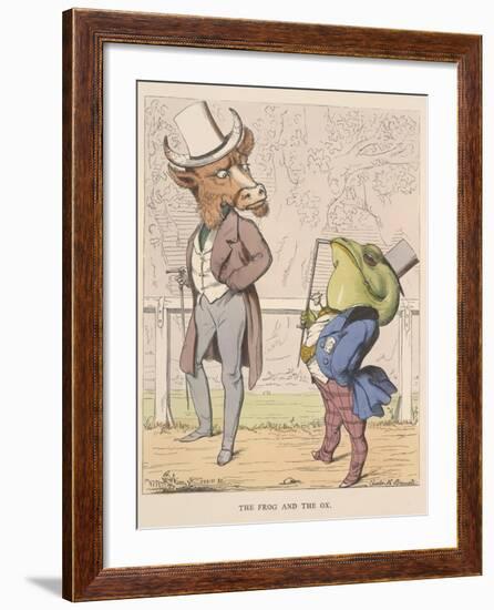 Aesop Fables-C.H. Bennett-Framed Giclee Print